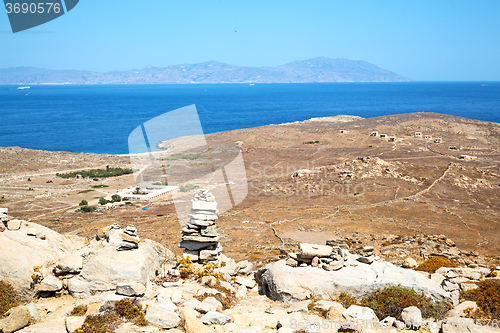 Image of temple  in  greece  old ruin site