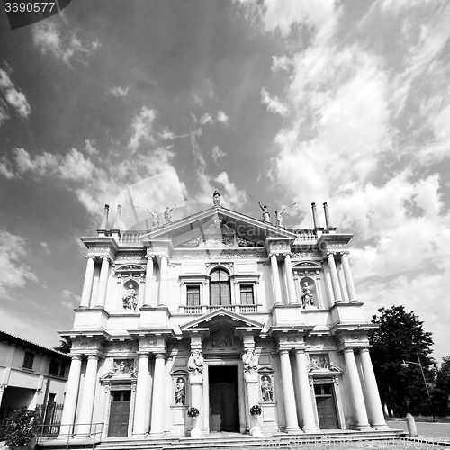 Image of building old architecture in italy europe milan religion       a