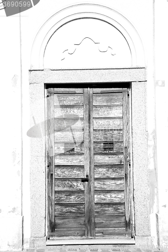 Image of old   door    in italy old ancian wood and traditional  texture 