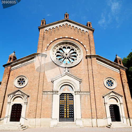 Image of building old architecture in italy europe milan religion       a