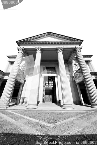 Image of building old architecture in italy europe milan religion       a