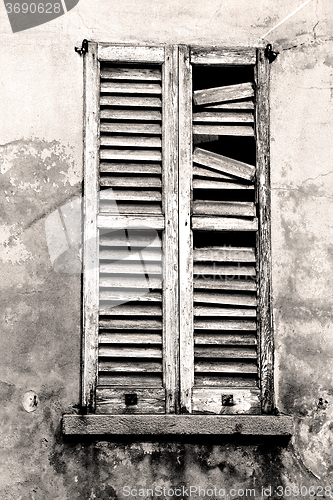 Image of in europe italy milan old architecture and venetian blind wall