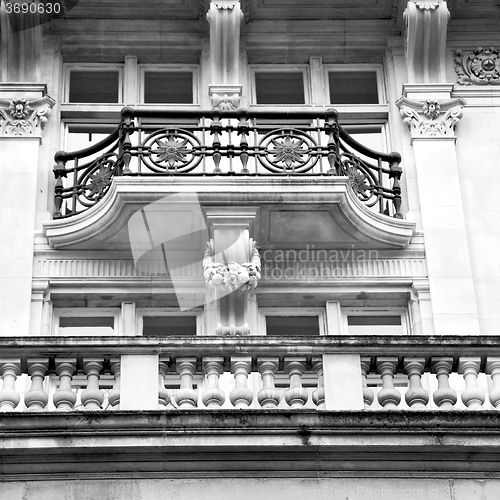 Image of exterior old architecture in england london europe wall and hist