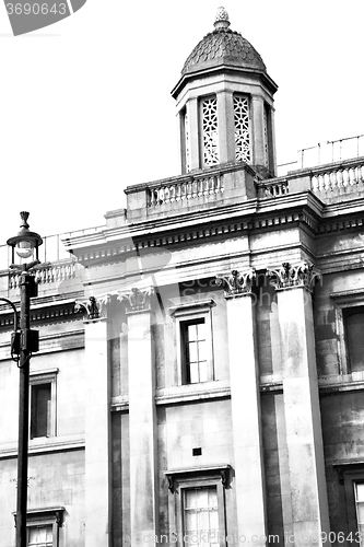Image of old architecture in england london europe wall and history