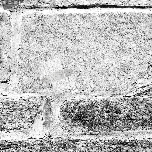 Image of  cracked  step   brick in  italy old wall and texture material t