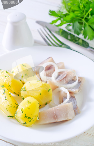 Image of potato and herring