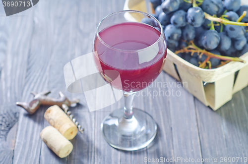 Image of homemade wine in glass