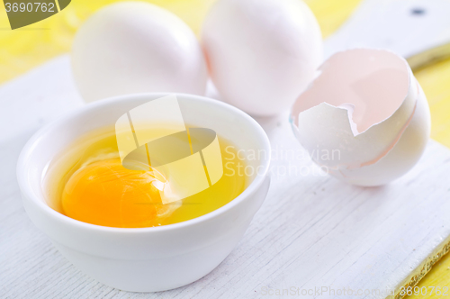 Image of raw eggs