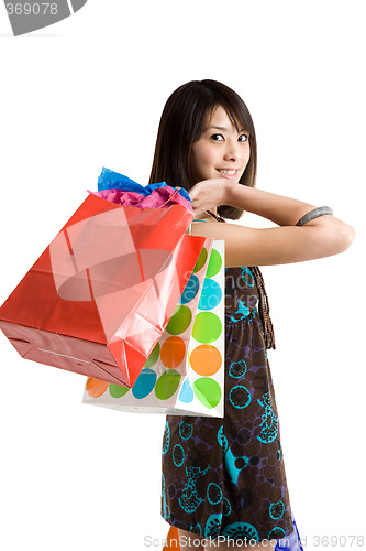 Image of Shopping girl