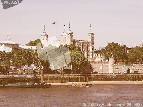 Image of Retro looking Tower of London