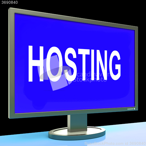 Image of Hosting Shows Web Internet Or Website Domain