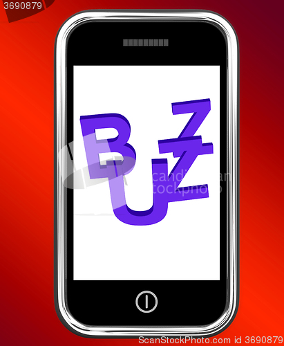 Image of Buzz On Phone Showing Awareness Exposure And Publicity