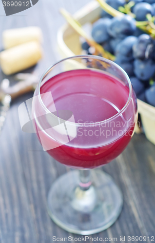 Image of homemade wine in glass