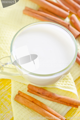 Image of milk with cinnamon