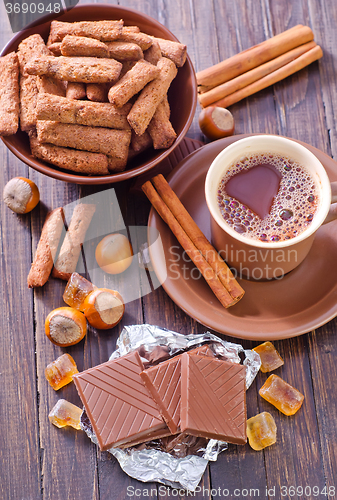 Image of coffee with chocolate