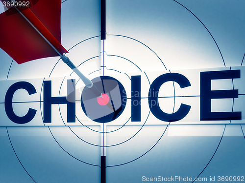 Image of Target Choice Shows Two-way Path Decision