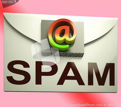 Image of Spam Envelope Shows Unwanted E-mail Message Inbox