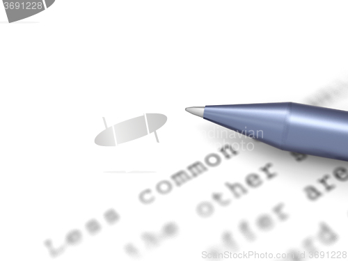 Image of Blank Document Area Shows Copyspace White Background For Note