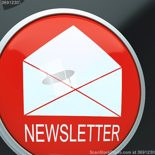 Image of E-mail Newsletter Shows Email Letter Communication