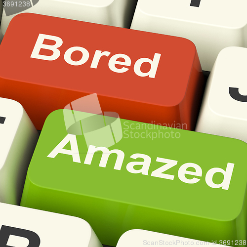 Image of Bored Amazed Keys Shows Boredom Or Amaze Reaction