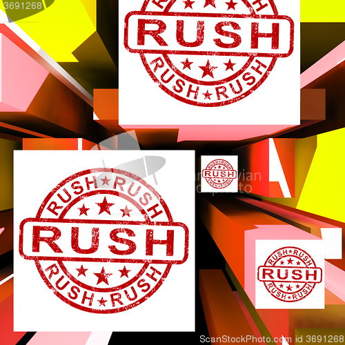 Image of Rush On Cubes Showing Express Delivery