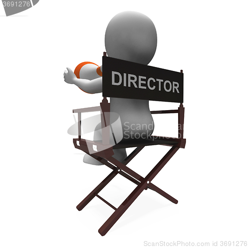 Image of Director Character Shows Hollywood Movie Directors Or Filmmaker