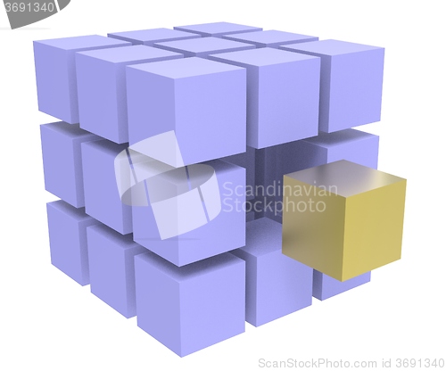 Image of Individual Block Means Different Or Outsider