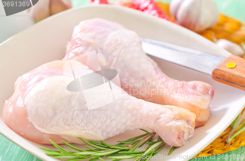 Image of raw chicken legs