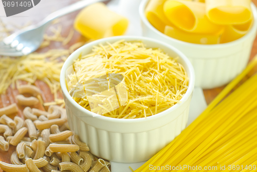 Image of raw pasta