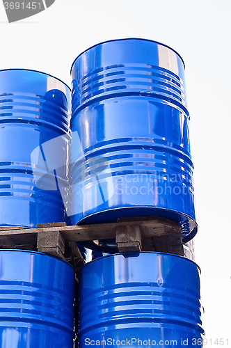 Image of Chemical tanks stored at the storage of waste.