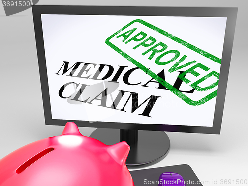 Image of Medical Claim Approved Shows Health Claim Authorised
