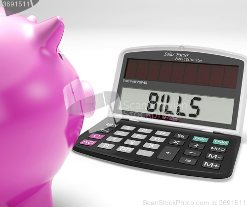 Image of Bills Calculator Shows Payments Due Re Expenses