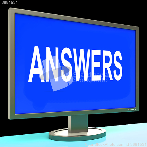 Image of Answers Screen Shows Support Assistance And Help Online