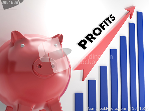 Image of Raising Profits Chart Showing Incomes Growth