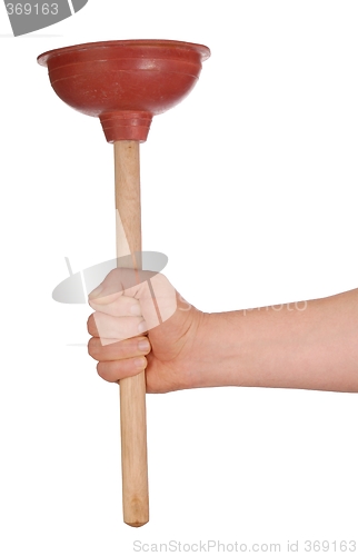 Image of Hand with Plunger