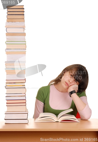 Image of Girl with Books
