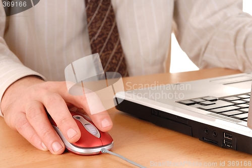 Image of Man with Computer