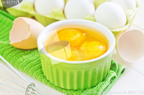 Image of raw eggs