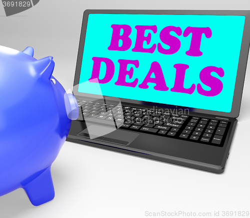 Image of Best Deals Laptop Shows Online Bargains And Savings