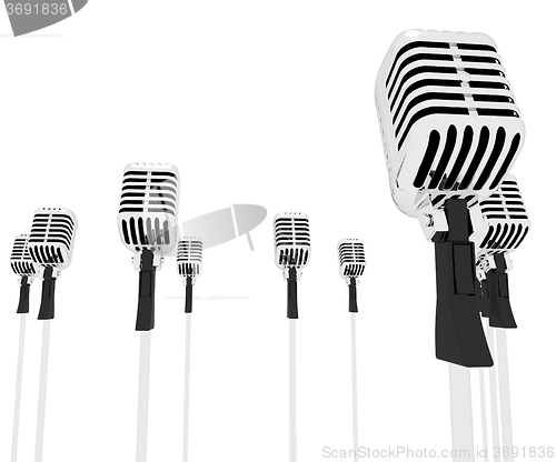 Image of Microphones Speeches Shows Mic Music Performance Or Performing