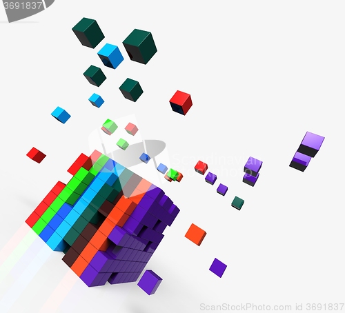 Image of Blocks scattered Shows Action And Solutions