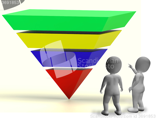 Image of Pyramid With Up Arrows And Copyspace Showing Growth Or Progress