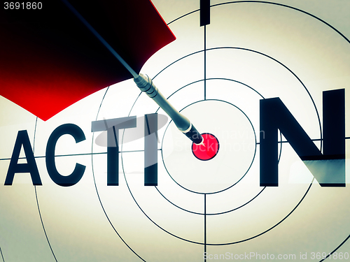 Image of Action Shows Active Motivation Or Proactive