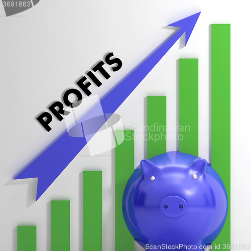 Image of Raising Profits Chart Showing Business Success