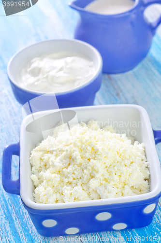 Image of sour cream, cottage and milk