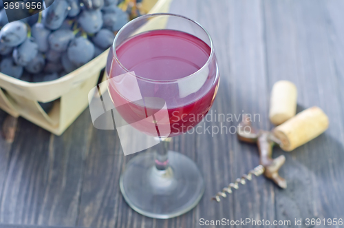 Image of homemade wine in glass