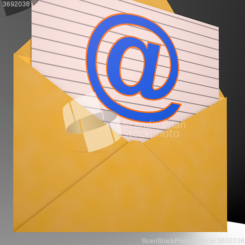 Image of At Envelope Shows World Telecommunications Mail