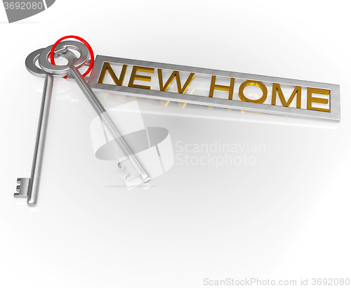 Image of New Home Key Shows Moving Into House