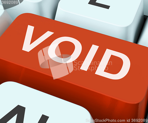 Image of Void Key Shows Invalid Or Invalidated Contract