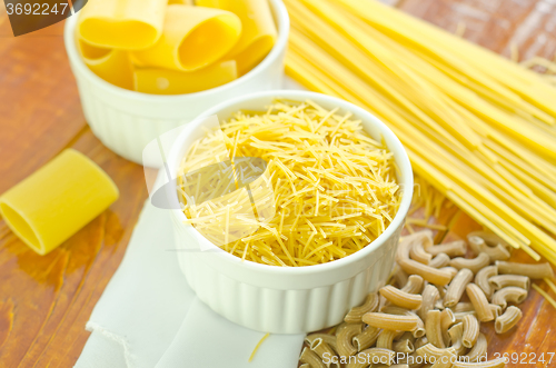Image of raw pasta